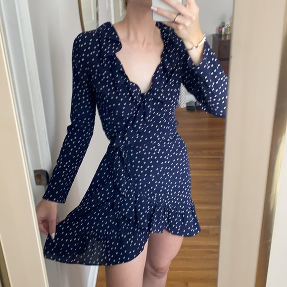 Realisation Par — Navy Wrap dress - Picture 2 of 10